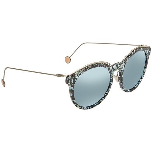 Kính Mát Dior Blossom Azure Green Mirror Geometric Ladies Sunglasses